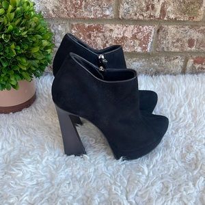 GIUSEPPE ZANOTTI Platform Suede Ankle Boots Size 7